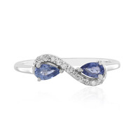 Unheated Ceylon Blue Sapphire Silver Ring