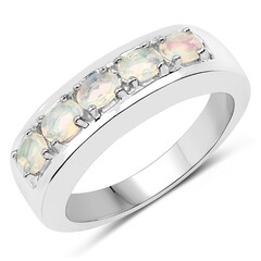 Welo Opal Silver Ring