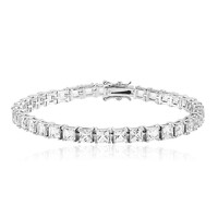 White Topaz Silver Bracelet