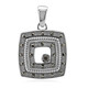 SI1 Argyle Rose De France Diamond Silver Pendant (Annette classic)