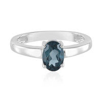 London Blue Topaz Silver Ring