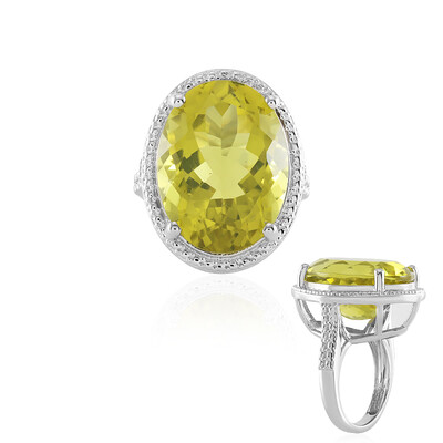 Ouro Verde Quartz Silver Ring