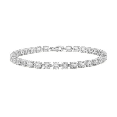 White Topaz Silver Bracelet