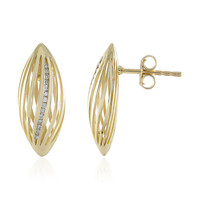 9K I1 (I) Diamond Gold Earrings (Ornaments by de Melo)