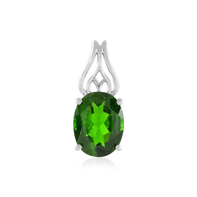 Russian Diopside Silver Pendant