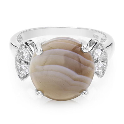 Botswana Agate Silver Ring