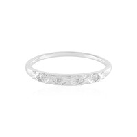 I2 (I) Diamond Silver Ring