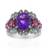 Zambian Amethyst Silver Ring