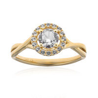 14K White Sapphire Gold Ring (CIRARI)