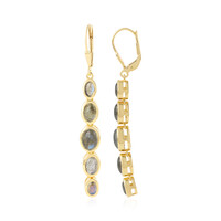 Blue Maniry Labradorite Silver Earrings (KM by Juwelo)