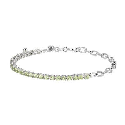 Peridot Silver Bracelet