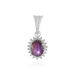 Star Ruby Silver Pendant