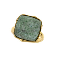 Fuchsite Silver Ring