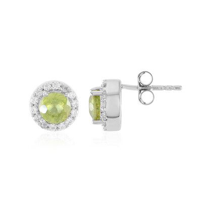 Sphene Silver Earrings