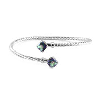 Mystic Quartz Silver Bangle