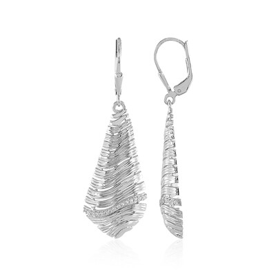 Zircon Silver Earrings (MONOSONO COLLECTION)