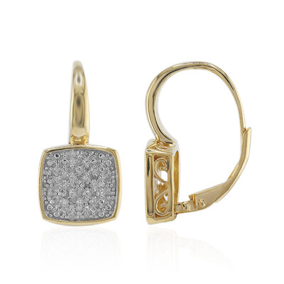 I3 (I) Diamond Silver Earrings