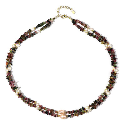 Fancy Tourmaline Silver Necklace