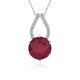 Madagascar Ruby Silver Necklace (de Melo)