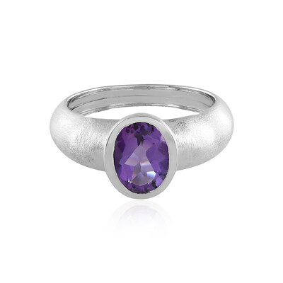 Zambian Amethyst Silver Ring