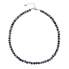 Merlinite Gabbro Silver Necklace