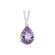 Rose de France Amethyst Silver Pendant