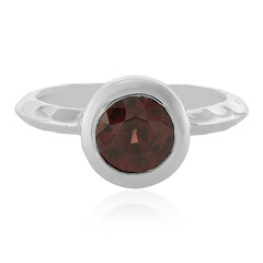 Pink Zircon Silver Ring