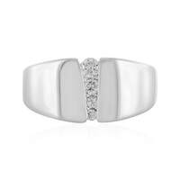 SI1 (H) Diamond Silver Ring (de Melo)