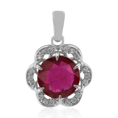 Bemainty Ruby Silver Pendant