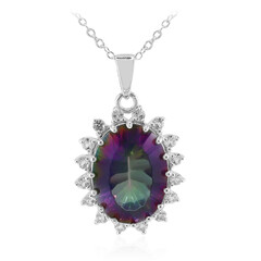 Mystic Quartz Silver Necklace