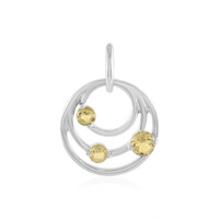 Yellow Beryl Silver Pendant