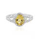 Yellow Beryl Silver Ring