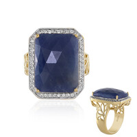 Blue Sapphire Silver Ring