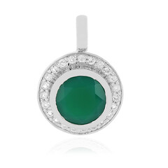 Green Onyx Silver Pendant