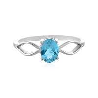 Sky Blue Topaz Silver Ring