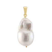 White Freshwater Pearl Silver Pendant (TPC)