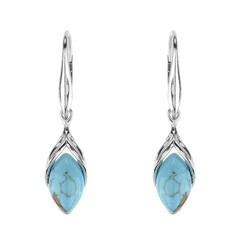 Turquoise Silver Earrings