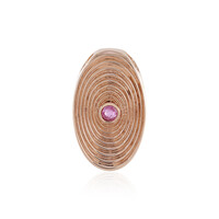 Madagascar Pink Sapphire Silver Pendant