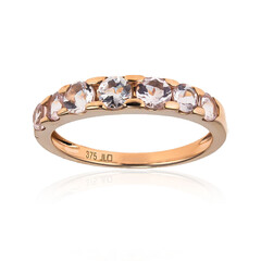 9K Unheated Pink Beryl Gold Ring