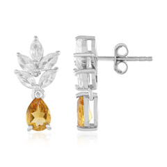 Citrine Silver Earrings