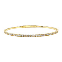 14K I1 (H) Diamond Gold Bangle (CIRARI)