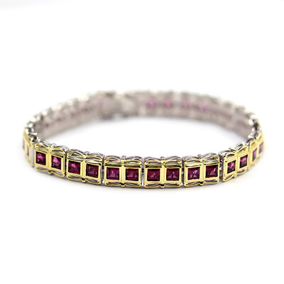 Rhodolite Silver Bracelet (Dallas Prince Designs)