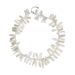 Keshi pearl Silver Necklace (TPC)