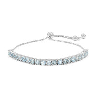 Sky Blue Topaz Silver Bracelet