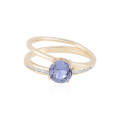 9K Unheated Tanzanite Gold Ring (de Melo)