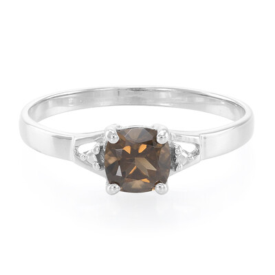 Smoky Quartz Silver Ring