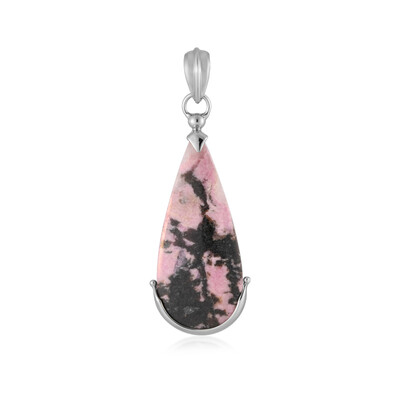 Sulavesi Rhodonite Silver Pendant (Bali Barong)