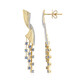 18K Benitoite Gold Earrings (Rifkind 1894 Collection)