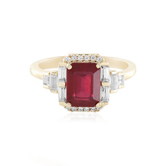 9K Bemainty Ruby Gold Ring (Adela Gold)