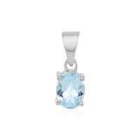 Sky Blue Topaz Silver Pendant